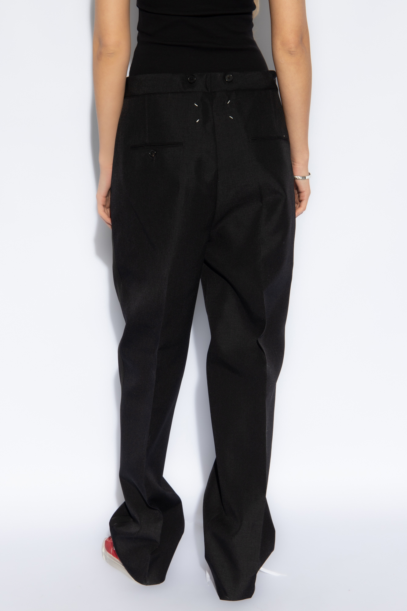 Black Trousers with logo Maison Margiela - Vitkac Canada
